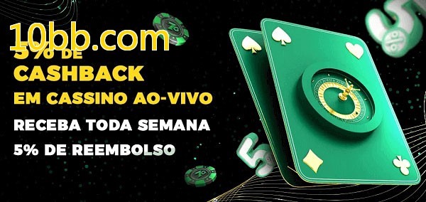 Promoções do cassino ao Vivo 10bb.com